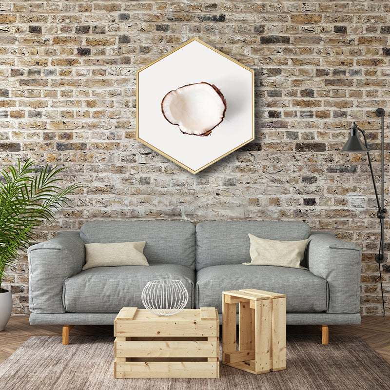 Vivolux | Skandinavischer Stil Leckere Früchte Leinwand Helle Farbige Texturierte Kunstdruck für Esszimmer