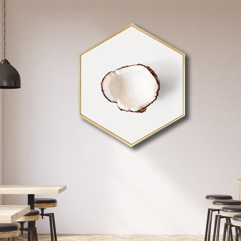 Vivolux | Skandinavischer Stil Leckere Früchte Leinwand Helle Farbige Texturierte Kunstdruck für Esszimmer