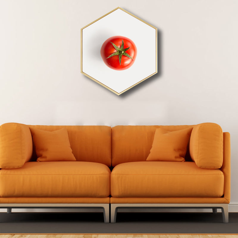 Vivolux | Skandinavischer Stil Leckere Früchte Leinwand Helle Farbige Texturierte Kunstdruck für Esszimmer