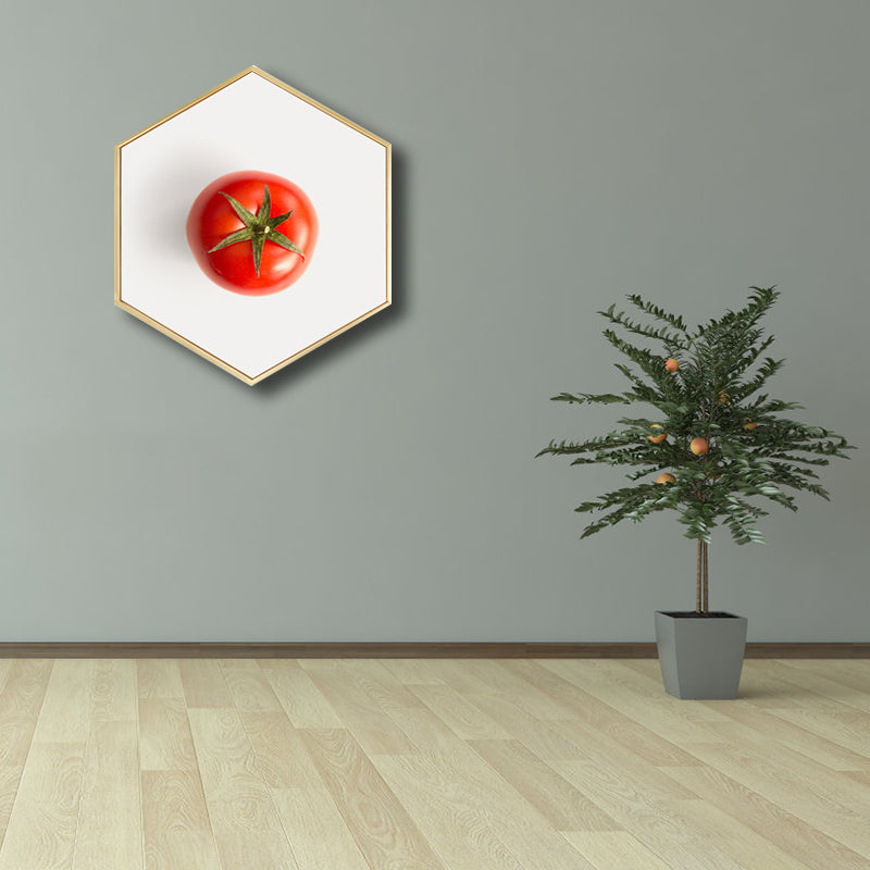 Vivolux | Skandinavischer Stil Leckere Früchte Leinwand Helle Farbige Texturierte Kunstdruck für Esszimmer