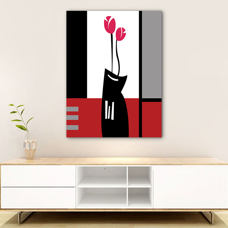 Vivolux | Blumenarrangement Wandkunst Dekor Pastellfarbe Leinwandmalerei, Texturiert, Mehrere Größen