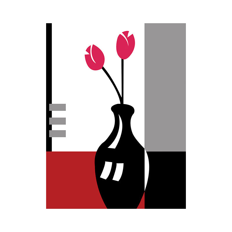 Vivolux | Blumenarrangement Wandkunst Dekor Pastellfarbe Leinwandmalerei, Texturiert, Mehrere Größen