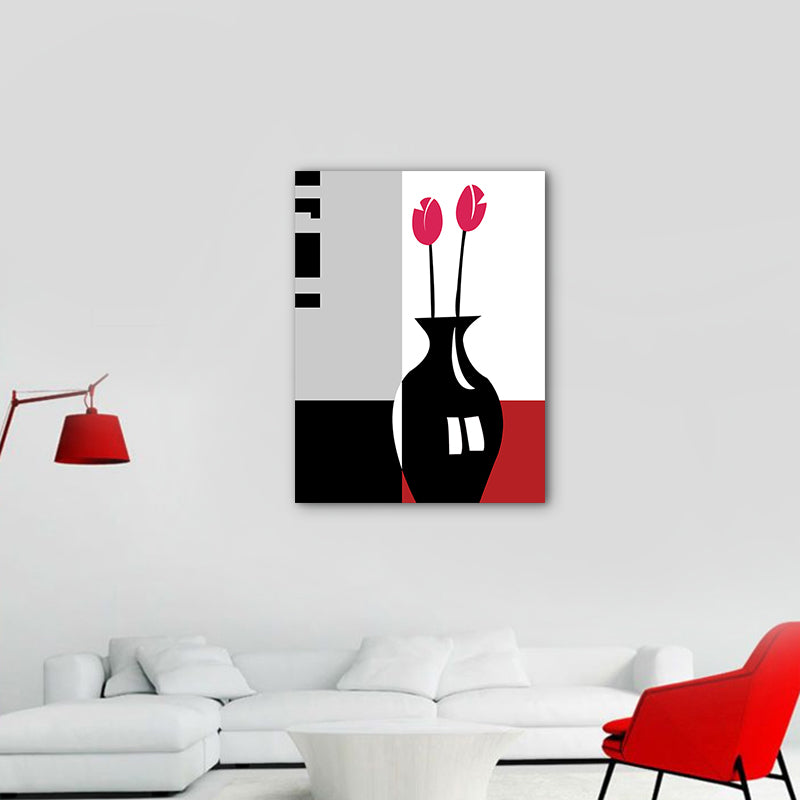 Vivolux | Blumenarrangement Wandkunst Dekor Pastellfarbe Leinwandmalerei, Texturiert, Mehrere Größen