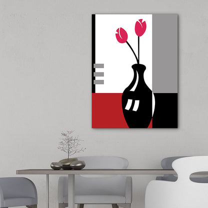 Vivolux | Blumenarrangement Wandkunst Dekor Pastellfarbe Leinwandmalerei, Texturiert, Mehrere Größen