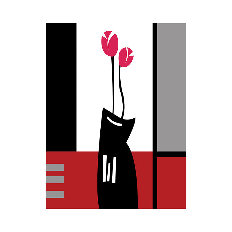 Vivolux | Blumenarrangement Wandkunst Dekor Pastellfarbe Leinwandmalerei, Texturiert, Mehrere Größen