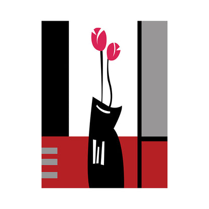 Vivolux | Blumenarrangement Wandkunst Dekor Pastellfarbe Leinwandmalerei, Texturiert, Mehrere Größen