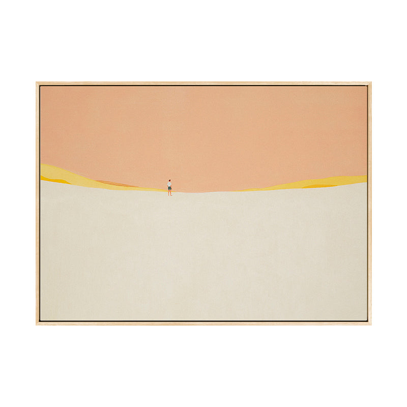 Vivolux | Illustration Nordic Wandkunst Dekor mit abstrakter Landschaft in sanften Farben für das Jungenzimmer