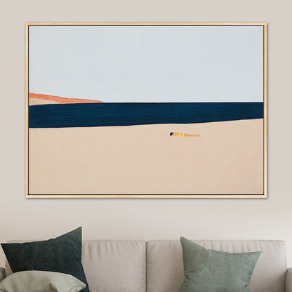 Vivolux | Illustration Nordic Wandkunst Dekor mit abstrakter Landschaft in sanften Farben für das Jungenzimmer