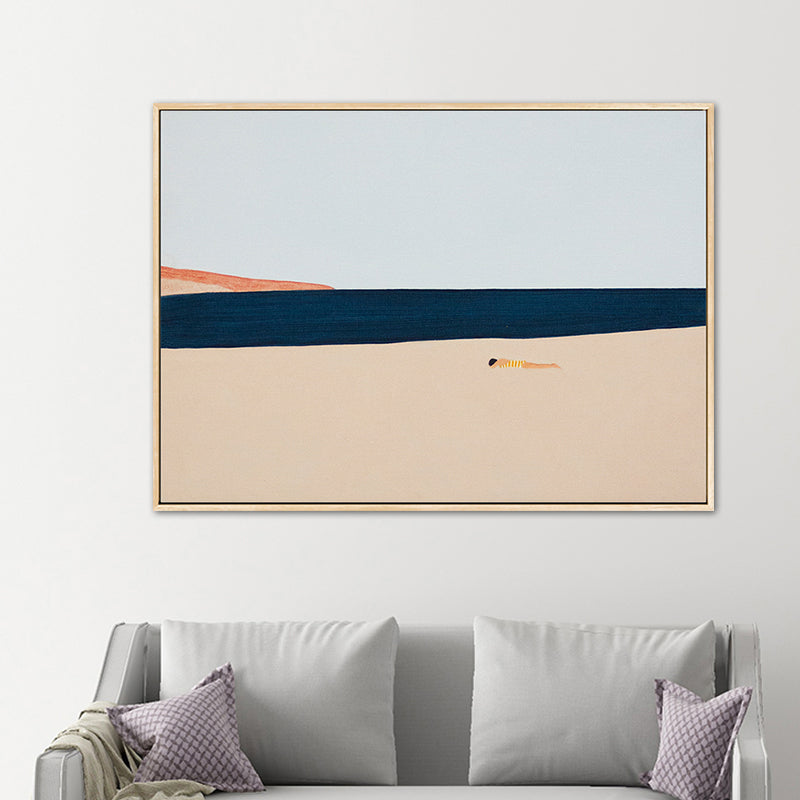 Vivolux | Illustration Nordic Wandkunst Dekor mit abstrakter Landschaft in sanften Farben für das Jungenzimmer