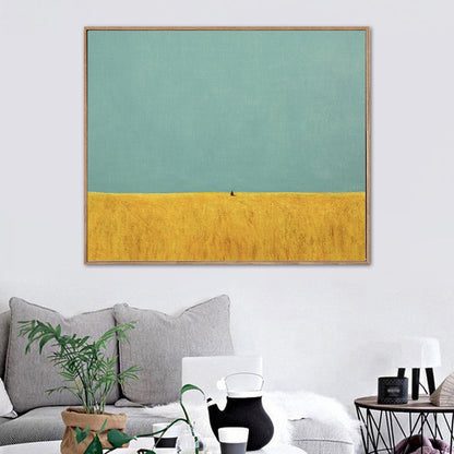 Vivolux | Nordic Mountain Landscape Canvas Art Pastellfarben Texturierte Wanddekoration für das Schlafzimmer