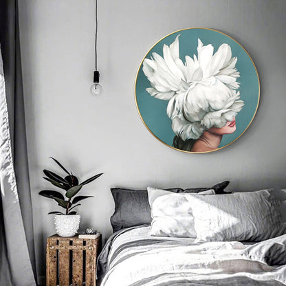 Vivolux | Chic Maiden Gemälde für das Mädchenzimmer in Pastellfarbe, Mehrere Größen Verfügbar