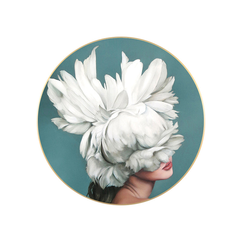 Vivolux | Chic Maiden Gemälde für das Mädchenzimmer in Pastellfarbe, Mehrere Größen Verfügbar