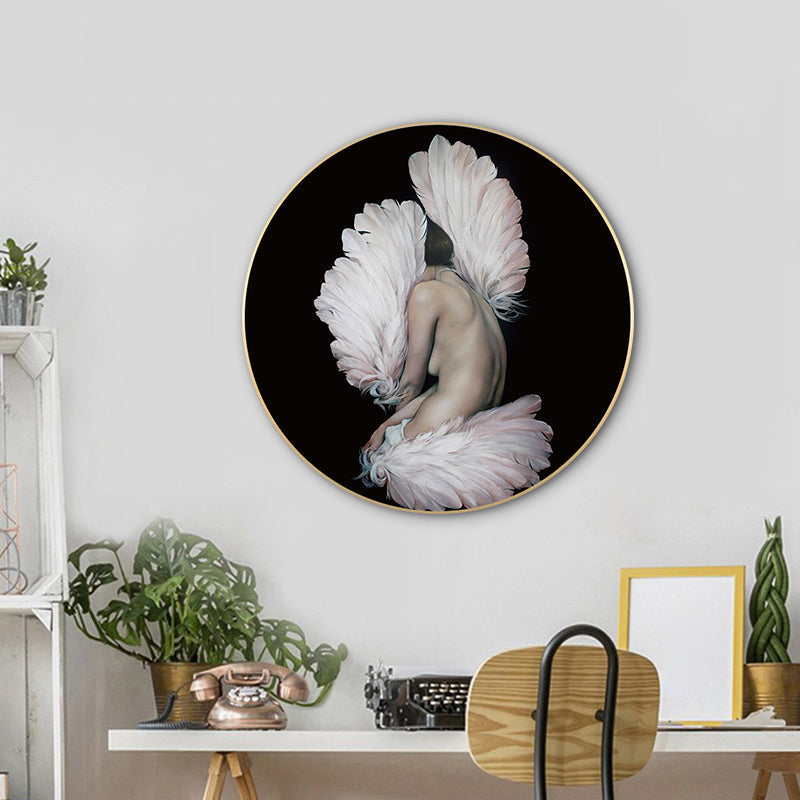 Vivolux | Chic Maiden Gemälde für das Mädchenzimmer in Pastellfarbe, Mehrere Größen Verfügbar