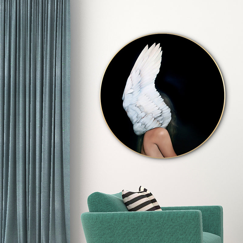 Vivolux | Chic Maiden Gemälde für das Mädchenzimmer in Pastellfarbe, Mehrere Größen Verfügbar