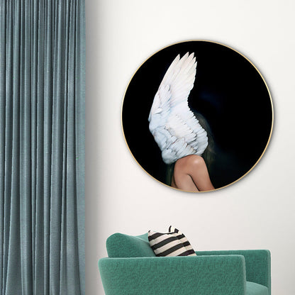 Vivolux | Chic Maiden Gemälde für das Mädchenzimmer in Pastellfarbe, Mehrere Größen Verfügbar