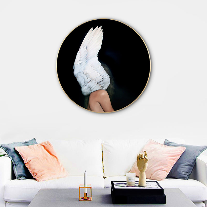 Vivolux | Chic Maiden Gemälde für das Mädchenzimmer in Pastellfarbe, Mehrere Größen Verfügbar