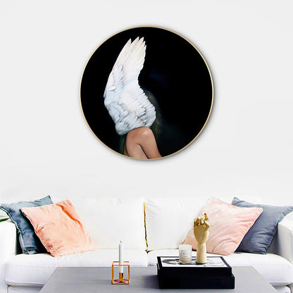 Vivolux | Chic Maiden Gemälde für das Mädchenzimmer in Pastellfarbe, Mehrere Größen Verfügbar