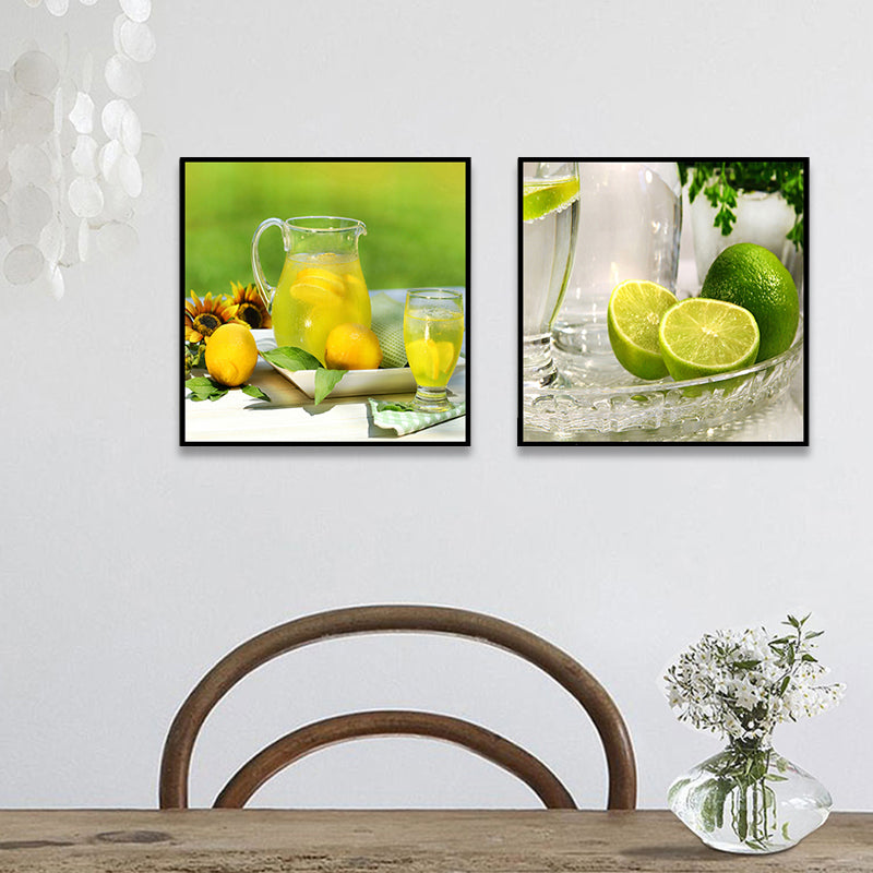 Vivolux | Fotografie Drinks Canvas Wandkunst Helder Moderne Stijl Wanddecoratie voor Eetkamer