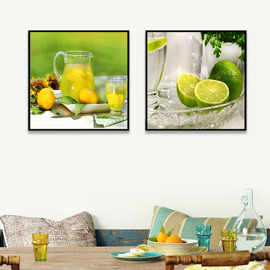 Vivolux | Fotografie Drinks Canvas Wandkunst Helder Moderne Stijl Wanddecoratie voor Eetkamer