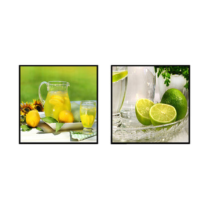 Vivolux | Fotografie Drinks Canvas Wandkunst Helder Moderne Stijl Wanddecoratie voor Eetkamer