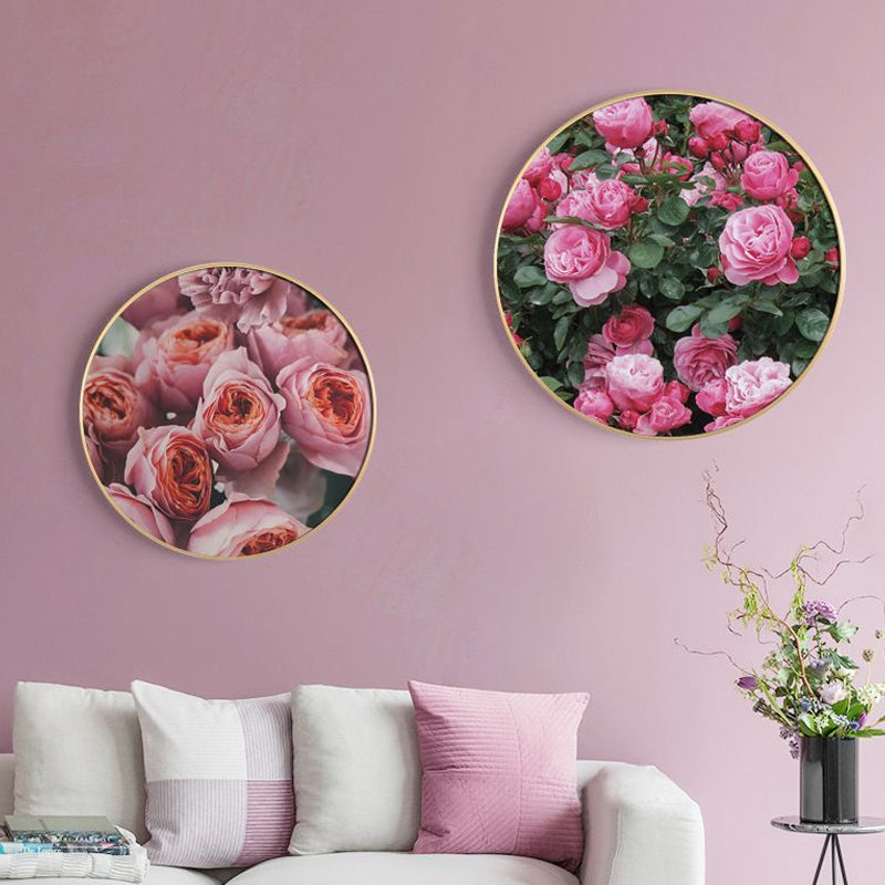 Vivolux | Französische Landblumenblüte Leinwand Pastellfarbe Texturiertes Gemälde für das Wohnzimmer