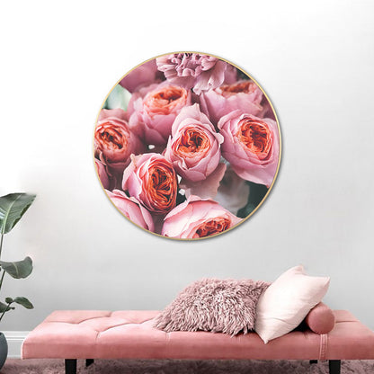 Vivolux | Französische Landblumenblüte Leinwand Pastellfarbe Texturiertes Gemälde für das Wohnzimmer