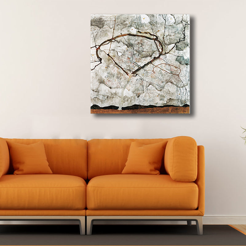 Vivolux | Natürliche Landschaft Wanddekoration Art Nouveau Texturiertes Schlafzimmer Leinwand, Mehrere Größenoptionen