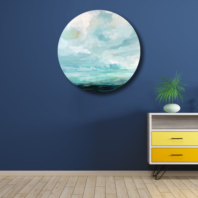 Vivolux | Zeitgenössische Kunst handgemalte Leinwand Pastellfarbe Prärie-Landschaft Gemälde, mehrere Größenoptionen