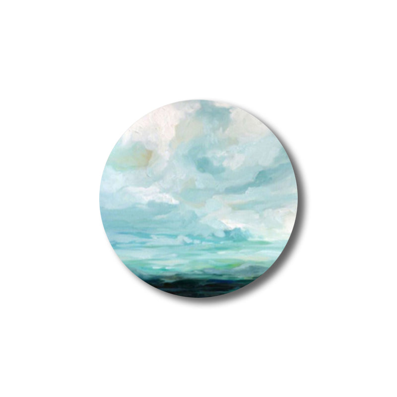 Vivolux | Zeitgenössische Kunst handgemalte Leinwand Pastellfarbe Prärie-Landschaft Gemälde, mehrere Größenoptionen