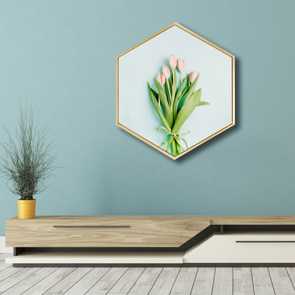 Vivolux | Grüner Botanischer Leinwanddruck Skandinavische Strukturierte Wandkunst Dekor für Wohnzimmer