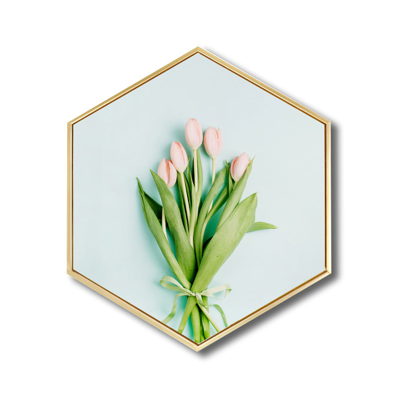 Vivolux | Grüner Botanischer Leinwanddruck Skandinavische Strukturierte Wandkunst Dekor für Wohnzimmer