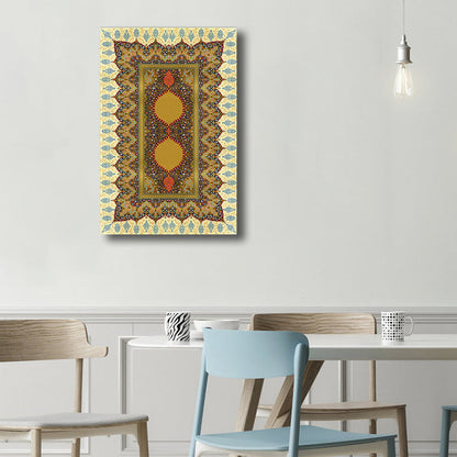 Vivolux | Art Nouveau Paisley Muster Leinwand Helle Farbe Mädchen Schlafzimmer Malerei, Mehrere Größen