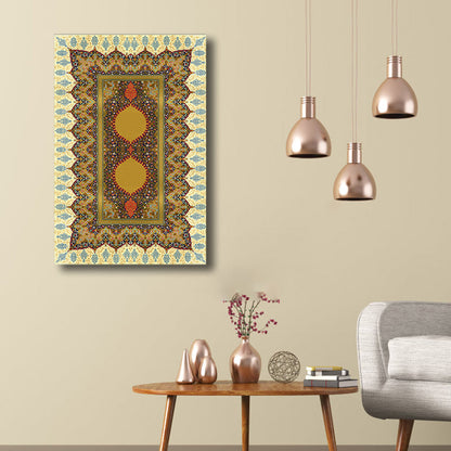 Vivolux | Art Nouveau Paisley Muster Leinwand Helle Farbe Mädchen Schlafzimmer Malerei, Mehrere Größen