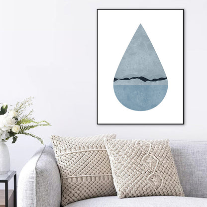 Vivolux | Vast Sea Landscape Eingewickelt Leinwand Skandinavisch Texturierte Zuhause Galerie Wand Kunst Print