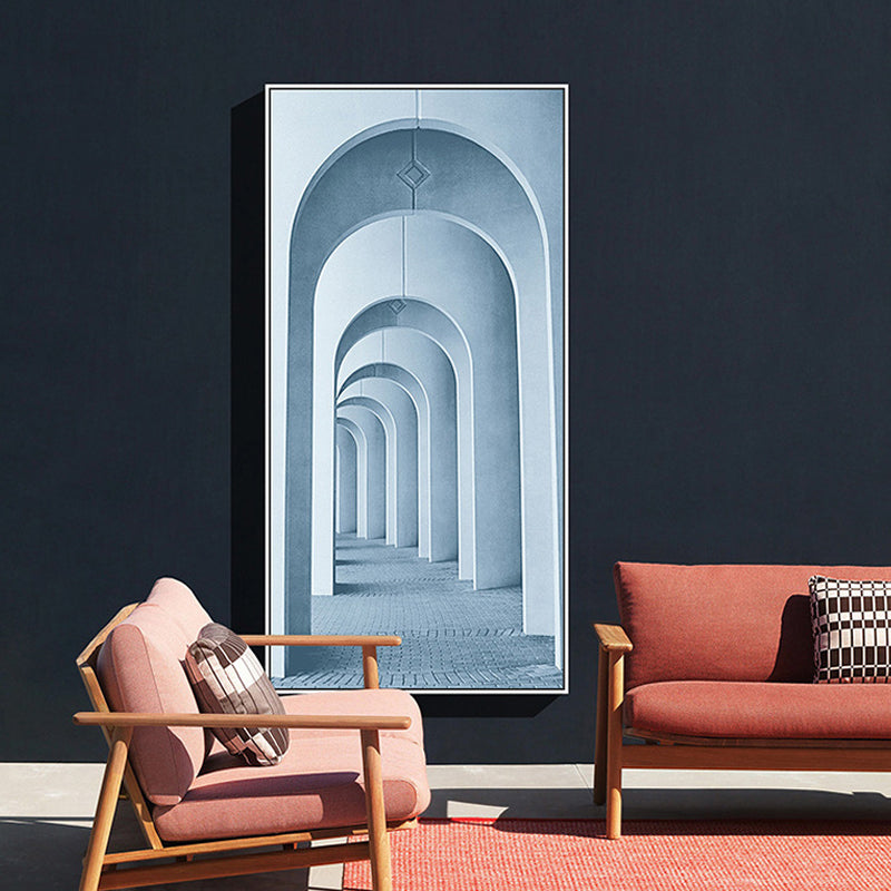 Vivolux | Modernes langes Korridor-Leinwandkunst für Schlafzimmer Fotografie Wanddekoration, mehrere Größen