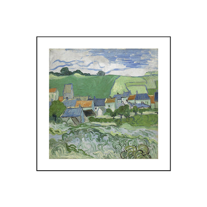 Vivolux | Weiche Farb Impressionismus Leinwand Kunst Farmfeld Aussicht Wanddekoration für die Küche, mehrere Größen