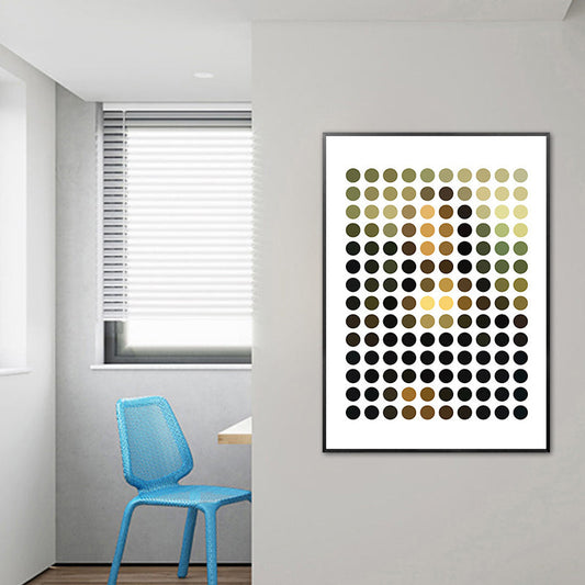 Vivolux | Strukturierte Geometrie Wandkunst Druck Nordischer Stil Leinwand für das Studentenwohnheim, Mehrere Größen