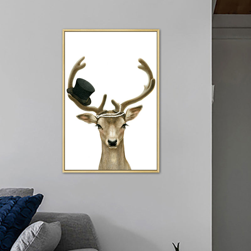 Vivolux | Nordic Tierzeichnung Leinwand Kunst Pastellfarbe Schlafzimmer Wanddekoration, Mehrere Größen verfügbar