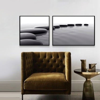 Vivolux | Moderne Zee Brug Wandkunst Lichte Kleur Fotografie Landschap Canvasafdruk voor Kamer