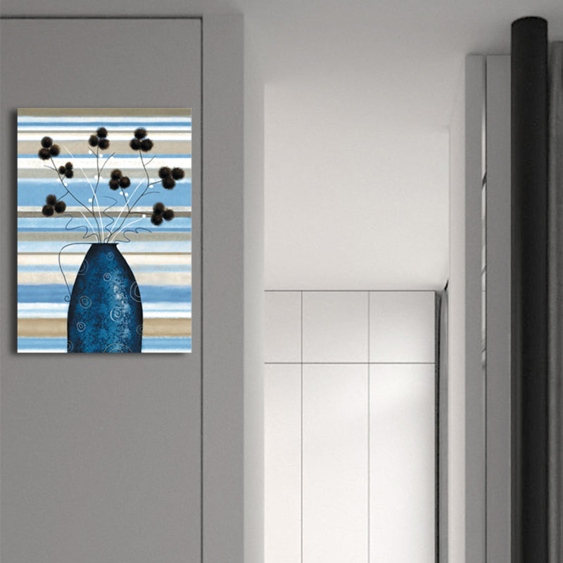Vivolux | Weiche Farbblumenleinwand Druck Texturiert Wandkunst Dekor für das Badezimmer, Mehrere Größen