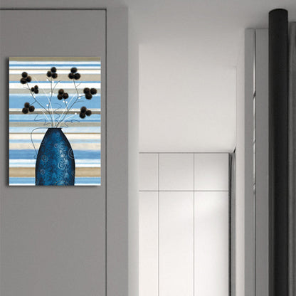 Vivolux | Weiche Farbblumenleinwand Druck Texturiert Wandkunst Dekor für das Badezimmer, Mehrere Größen
