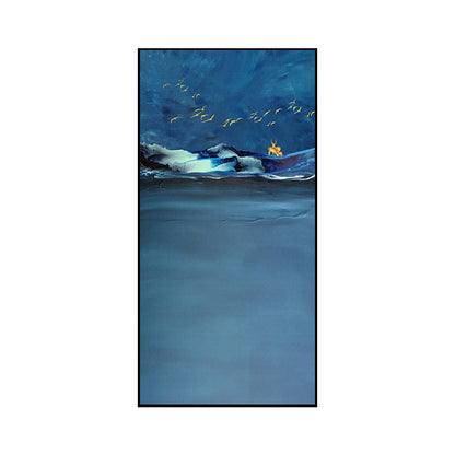 Vivolux | Frische Meerescenographie Leinwand Texturiertes Zeitgenössisches Kunststil für Mädchen Schlafzimmer Wanddekoration