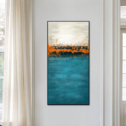 Vivolux | Frische Meerescenographie Leinwand Texturiertes Zeitgenössisches Kunststil für Mädchen Schlafzimmer Wanddekoration