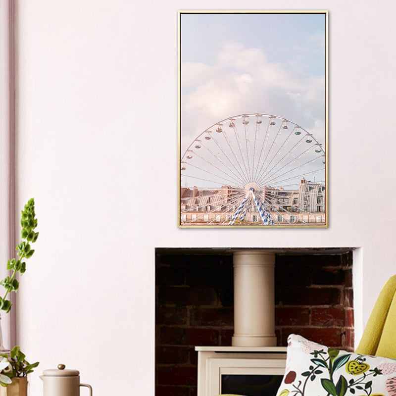 Vivolux | Architectuur Schilderij voor Meisjes Slaapkamer in Pastel Kleur, Meerdere Maten Beschikbaar