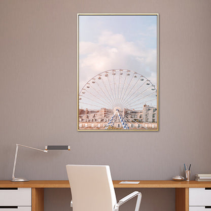 Vivolux | Architectuur Schilderij voor Meisjes Slaapkamer in Pastel Kleur, Meerdere Maten Beschikbaar