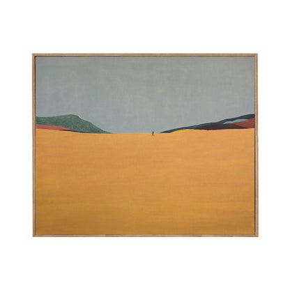Vivolux | Pastellfarbige Landschaftswandkunst Texturiertes Nordic Wohnzimmer Leinwanddruck, Mehrere Größen