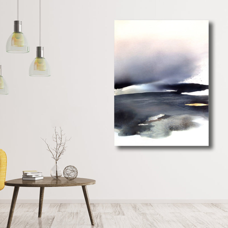 Vivolux | Weiche Farbige Abstrakte Leinwanddruck Aquarell Zeitgenössische Kunst Texturiertes Gemälde für Schlafzimmer