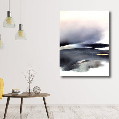 Vivolux | Weiche Farbige Abstrakte Leinwanddruck Aquarell Zeitgenössische Kunst Texturiertes Gemälde für Schlafzimmer