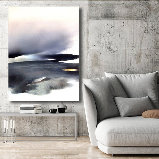 Vivolux | Weiche Farbige Abstrakte Leinwanddruck Aquarell Zeitgenössische Kunst Texturiertes Gemälde für Schlafzimmer