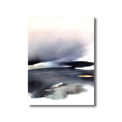 Vivolux | Weiche Farbige Abstrakte Leinwanddruck Aquarell Zeitgenössische Kunst Texturiertes Gemälde für Schlafzimmer